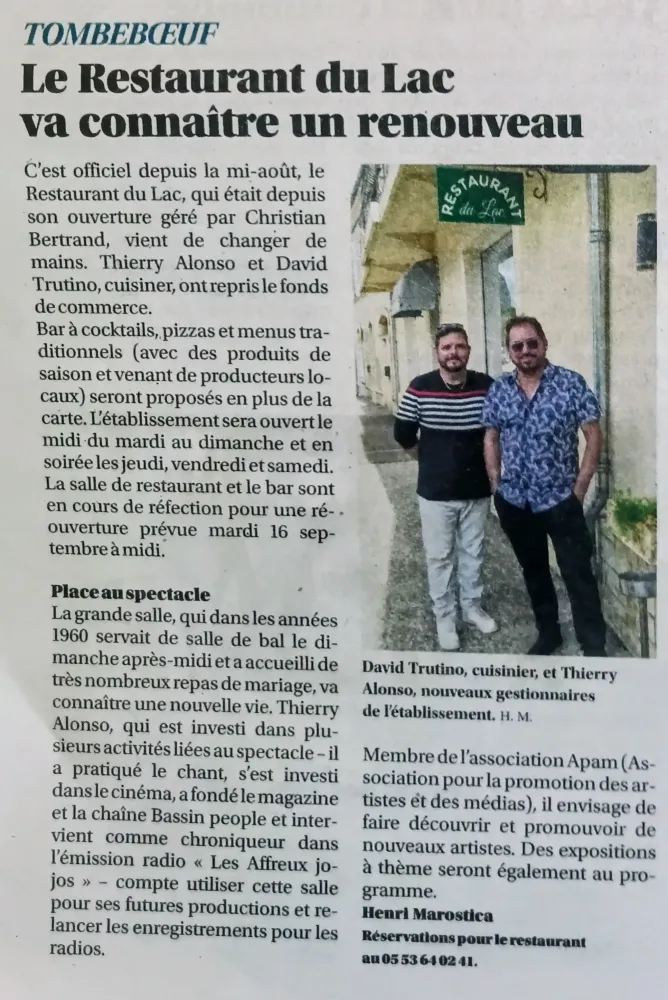 Article Sud Ouest 6/11/2025
