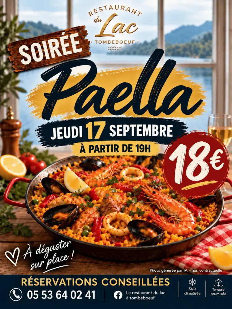 Soirée Paella Restaurant-du-Lac